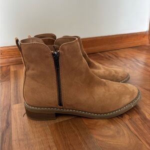 Brown Suede Ankle Boots